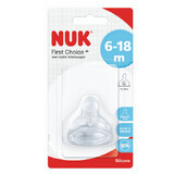 Tettarella in silicone con ampia apertura First Choice Plus M2, 6-18 mesi, Nuk