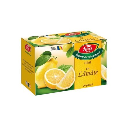 Thé Aromfruct au citron, 20 sachets, Fares