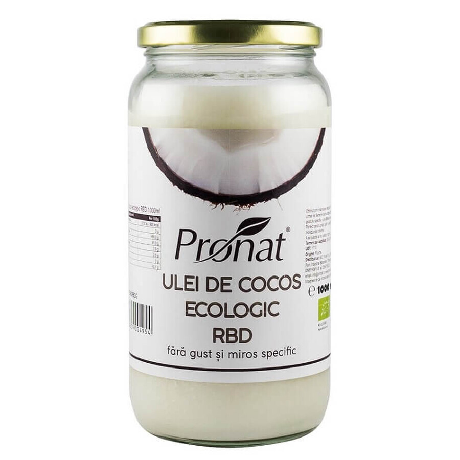 Kokosnussöl Eco RBD, 1000 ml, Pronat Bewertungen