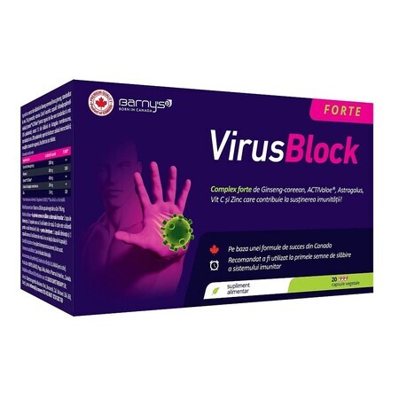 VirusBlock Forte, 20 gélules, Good Days Therapy