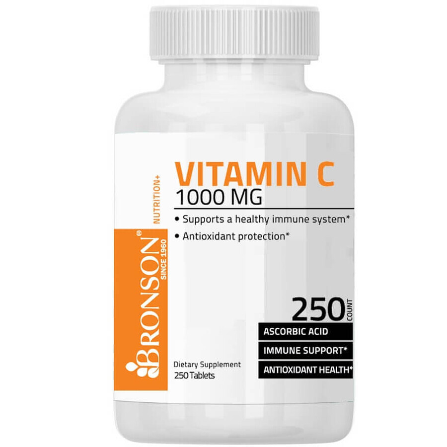 Vitamine C 1000 mg, 250 gélules, Bronson