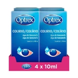 Optrex 4 X Optrex eye drops with witch hazel water 10 ml