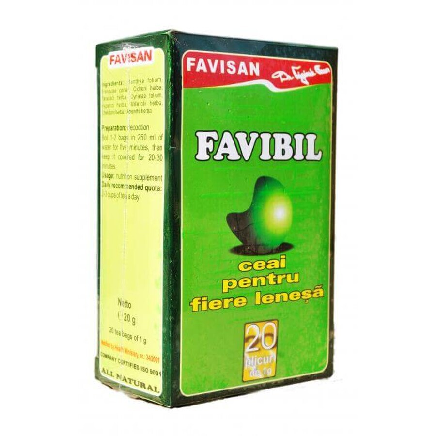 Thé pour foie paresseux Favible, 50 g, Favisan