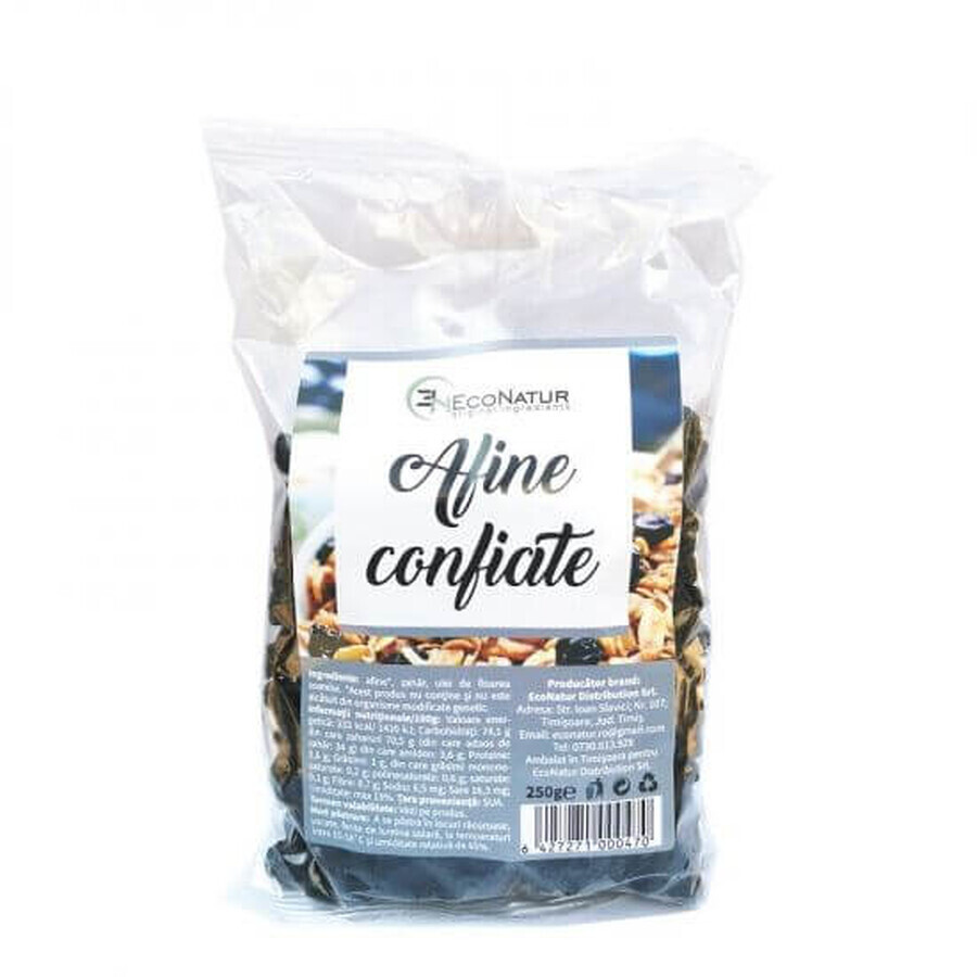 Myrtilles confites, 250g, Econatur