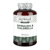 Nutralie Spirulina & Chlorella Energy & Strength 1800Mg , 180 capsules