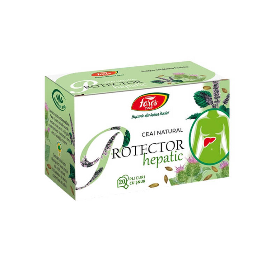 Thé protecteur du foie, 20 sachets, Fares