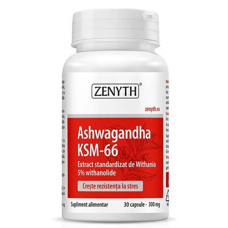 Ashwagandha KSM-66, 30 gélules, Zenyth