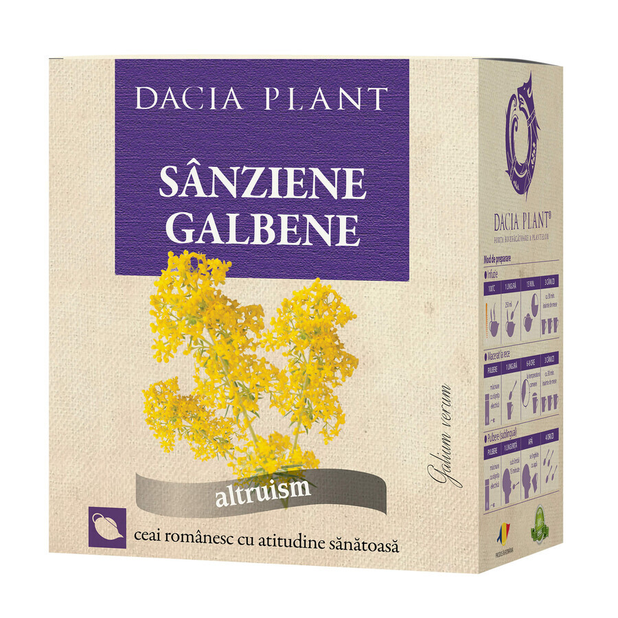 Thé jaune Sanziene, 50 g, Plante Dacia