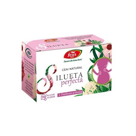 Perfect Silhouette Tea 1, nettoyant et drainant, 20 sachets, Fares