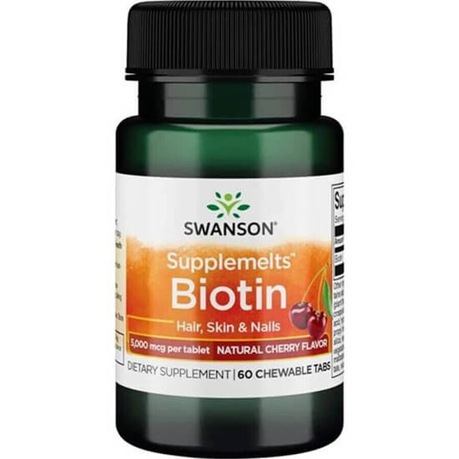 Biotine 5000mg, 60 comprimés, Swanson