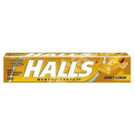 Halls Bonbons mit Honig-Zitronen-Geschmack, 9 Stück, Kraft Food