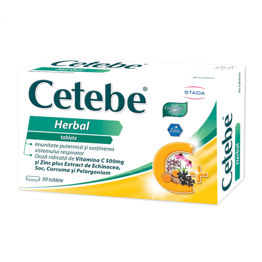 Cetebe Herbal, 30 compresse, Stada