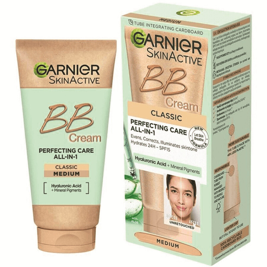BB Cream avec SPF 15 Skin Active, Classic Medium, 50 ml, Garnier