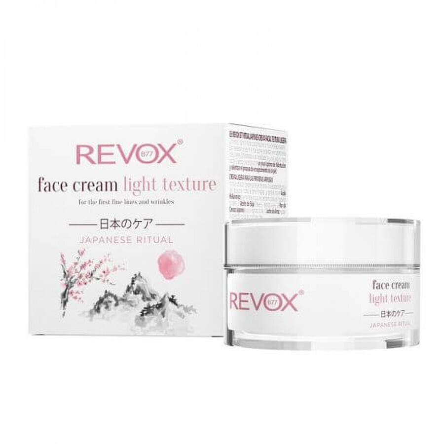 Crème de texture légère pour le visage de Japanese Ritual, 50 ml, Revox
