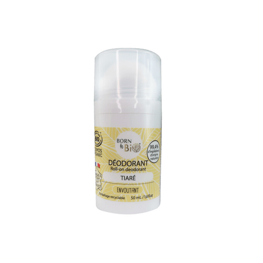 Deodorant Bio Roll On Monoi Tiare, 50 ml, Born to Bio