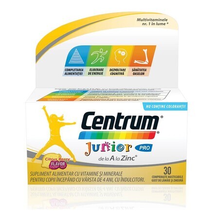 Centrum Junior A-Z Pro, 30 comprimate, Gsk