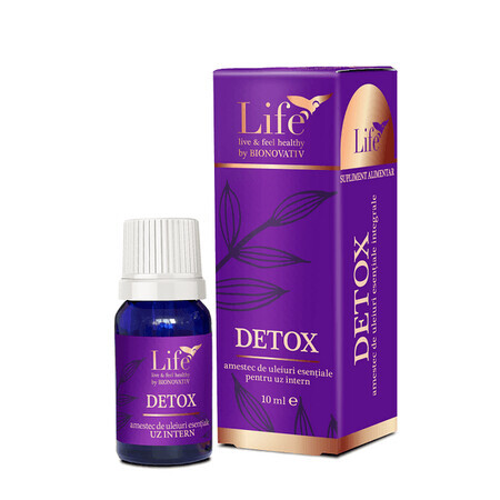 Detox, mezcla de aceites esenciales, 10 ml, Bionovativ