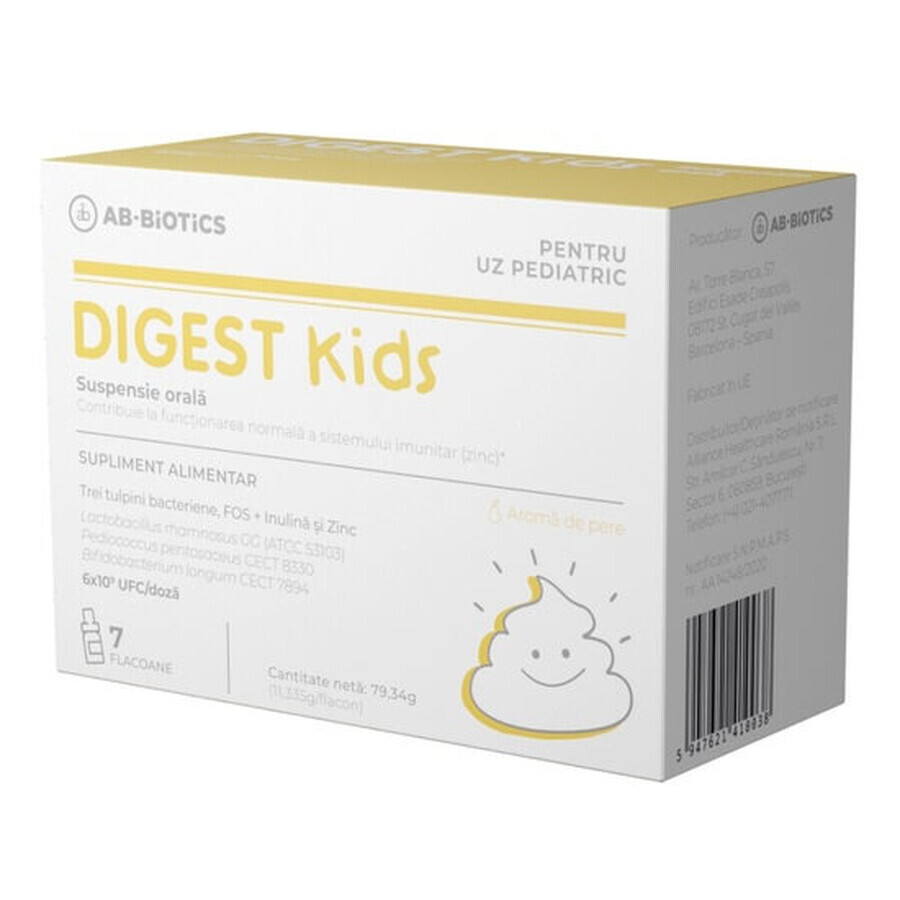 Digest Kids Oral Uspensie, 7 flacons, Ab-Biotics