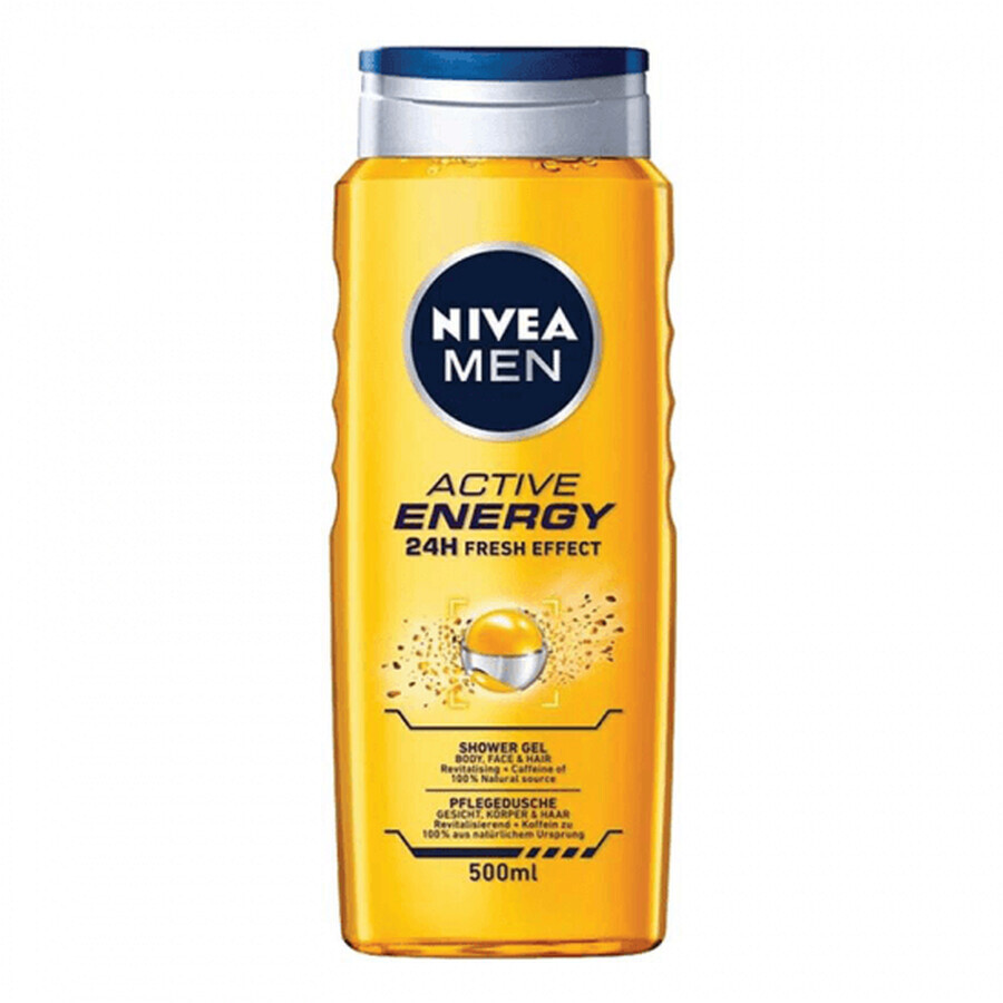 Gel douche Active Energy pour hommes, 500 ml, Nivea