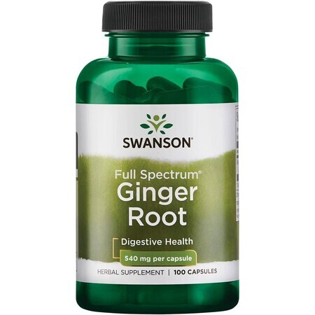 Extrait de racine de gingembre, 100 capsules, Swanson Health USA