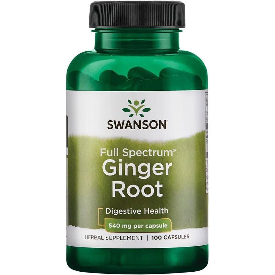 Extrait de racine de gingembre, 100 capsules, Swanson Health USA