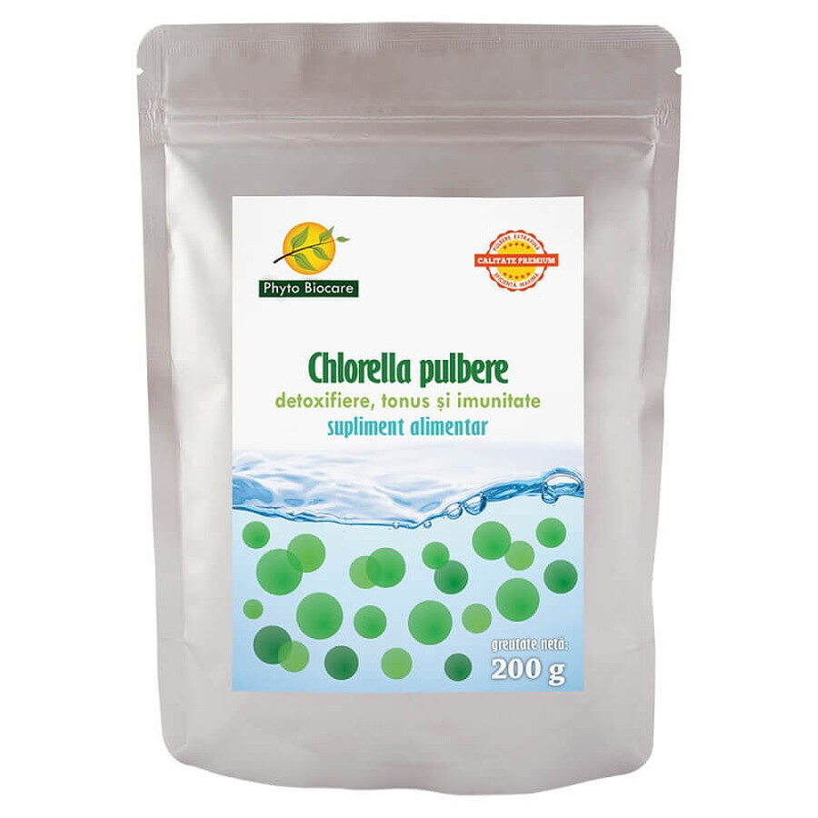Chlorella en poudre, 200 g, Phyto Biocare