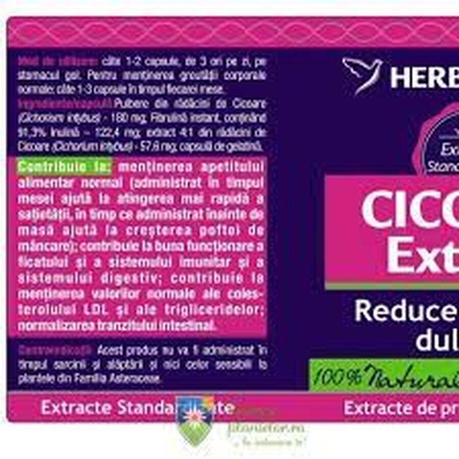 Extrait de Chicorée, 60 gélules, Herbagetica
