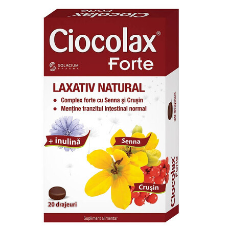 Ciocolax Forte, 20 dragées, Solacium Pharma
