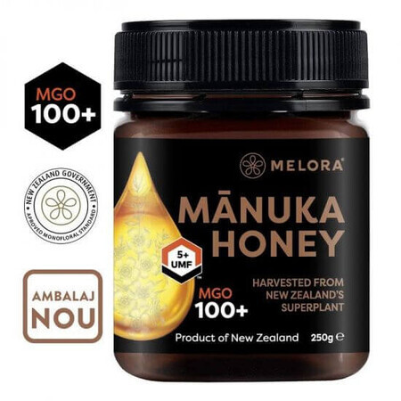 Miel de Manuka naturel MGO 100+, 250 g, Melora