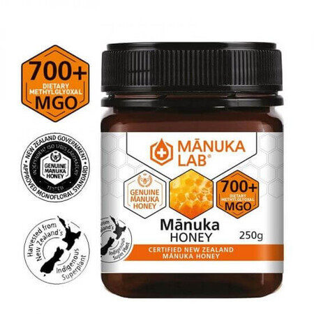 Miel de Manuka naturel MGO 700+, 250 g, Manuka Lab