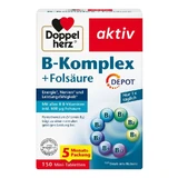 Doppelherz B-complex+foliumzuur tabletten 150 stuks.