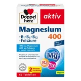 Double Heart Actief Magnesium 400 mg + B1 + B6 + B12 + Foliumzuur 60 Capsules