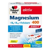 Double Heart Actief Magnesium 400 + B6 + B12 + Foliumzuur Direct 40 Capsules