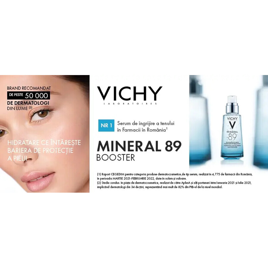 Mineral 89 Daily Gel-Booster 50 ml + Mineral 89 Eye Contour Gel 15 ml, Vichy