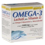 Omega-3 Zalmolie plus Vit.D plus Omega-3 100 St