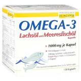 Omega-3 zalmolie en zeevisolie capsule 100 stuks.