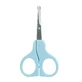 Babyschaar 9 cm gebogen blauw 1 stuk