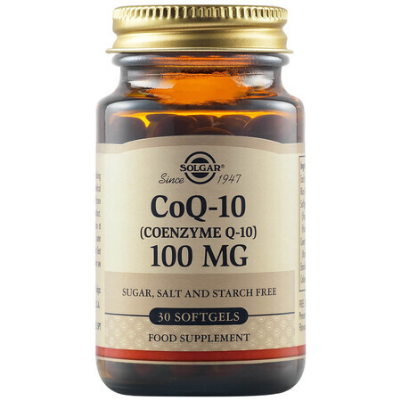 Coenzyme Q10 100 mg, 30 gélules, Solgar