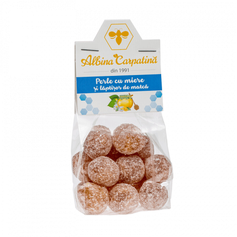 Perlen mit Honig und Matcha-Milch, 100 g, Albina Carpatina