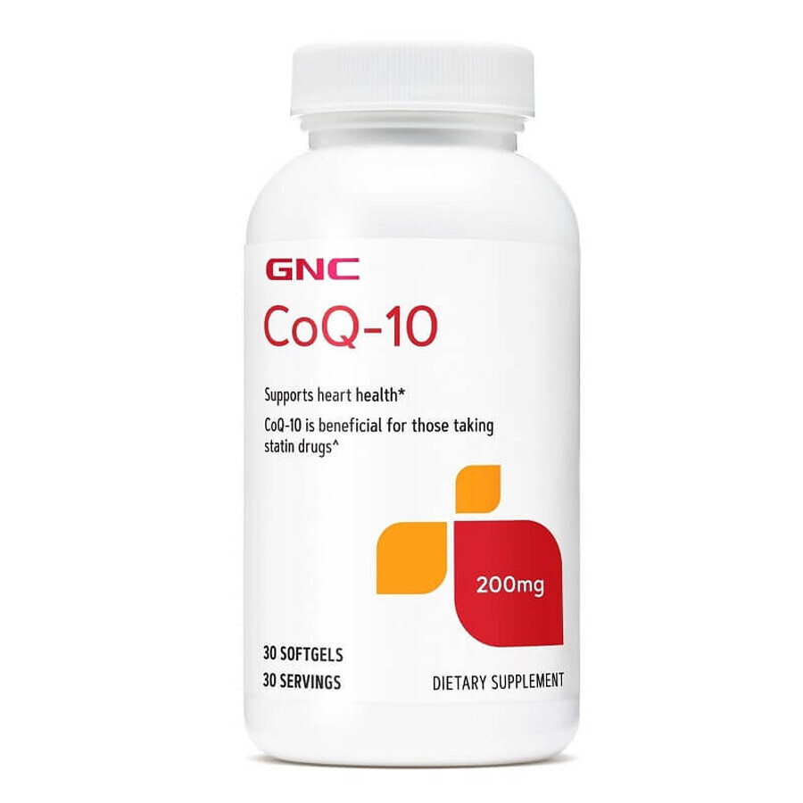 Coenzyme Q-10 200 mg (708312), 30 gélules, GNC