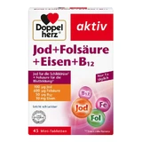 Dubbele Hart Jodium+foliumzuur+Iron+b12 Tablet 45 St