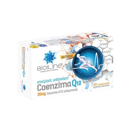 Coenzyme Q10 30 mg strong ubiquinone Bioline, 30 comprimés, Helcor