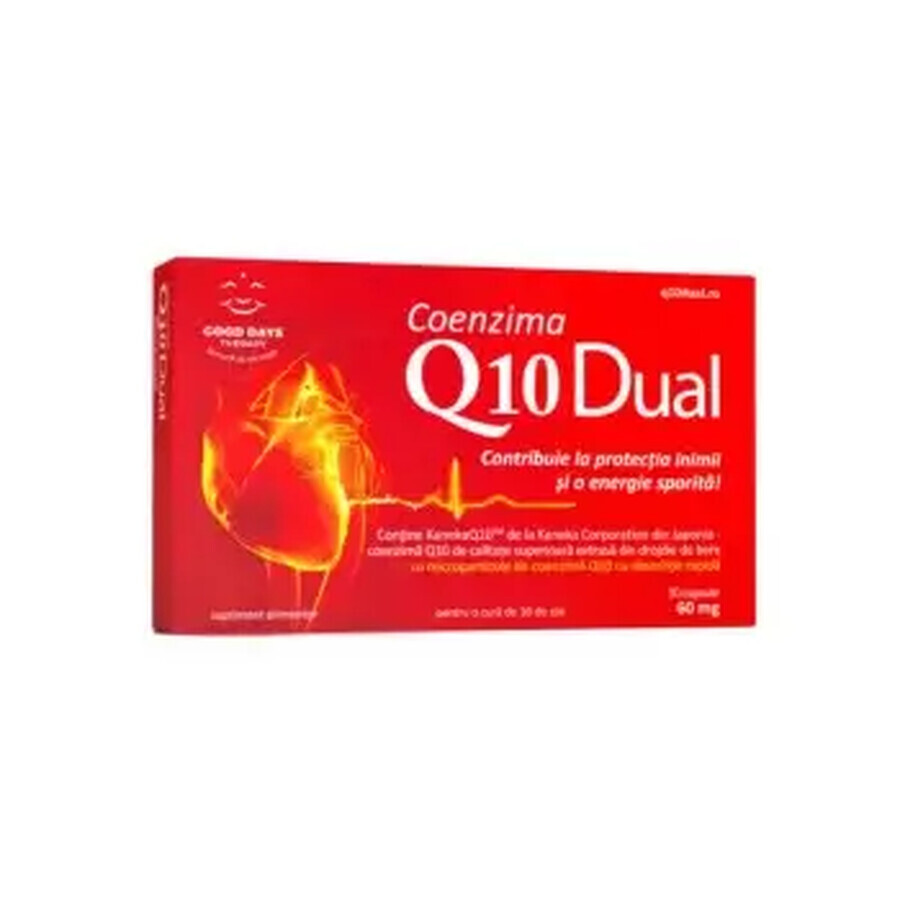 Coenzyme Q10 Dual 60 mg, 30 gélules, Good Days Therapy