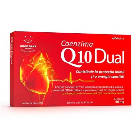 Coenzym Q10 Dual 60 mg, 30 Kapseln, Good Days Therapy