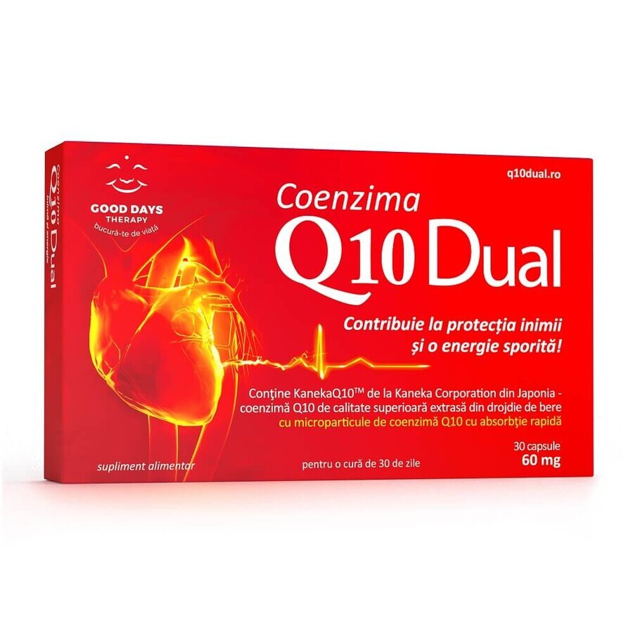 Coenzyme Q10 Dual 60 mg, 30 gélules, Good Days Therapy Évaluations