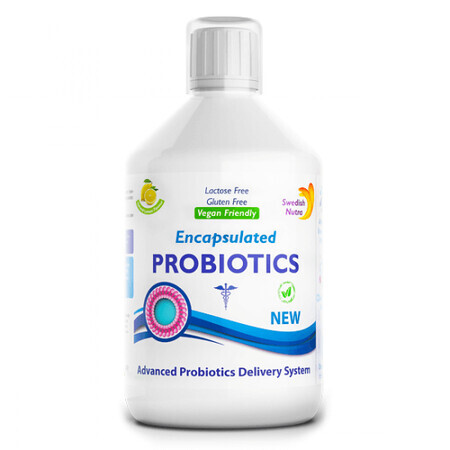 Probiotique Lichid, Bifidobacterium lactis + Vitamine C + L-glutamine, 500 ml, Swedish Nutra