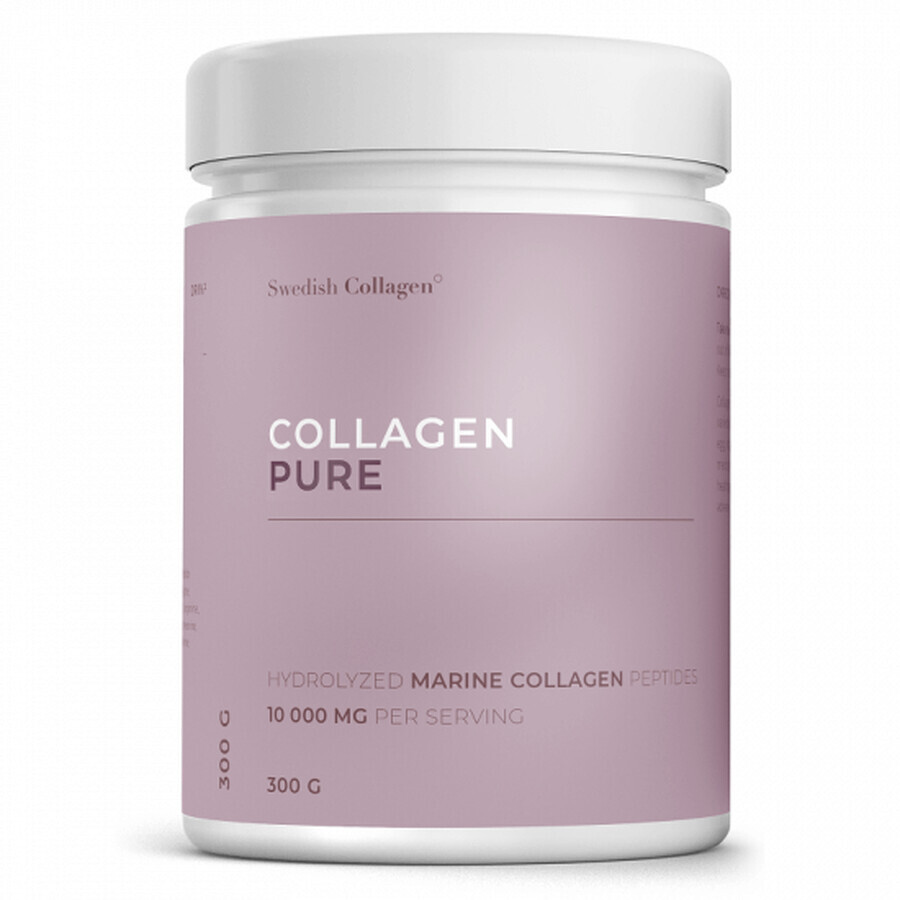 Hydrolysat de collagène pur en poudre 10 000 mg, 300 g, Swedish Collagen Évaluations