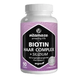 Biotin Hair Vitamins Complex high dose +Silicon Capsules 90 Capsules