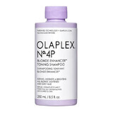 Shampooing de nuançage pour cheveux blonds teints ou décolorés No. 4P Blonde Enhancer, 250 ml, Olaplex