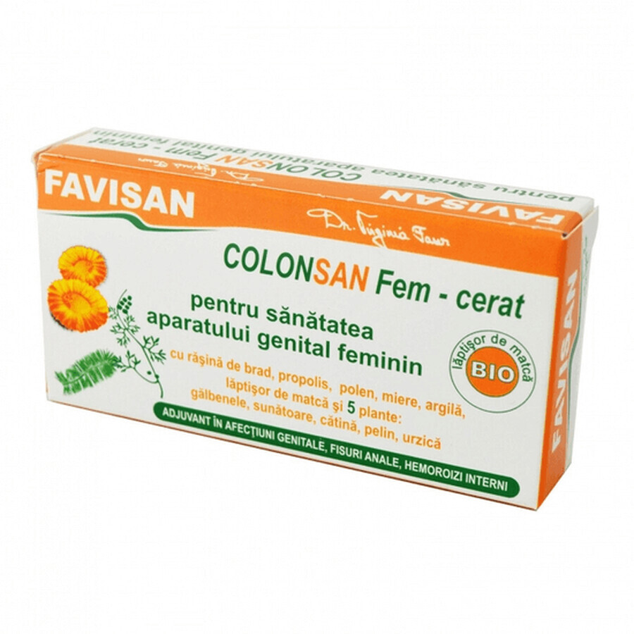 ColonSan Fem-cerato con 5 erbe 1,9 g x 10 pezzi, Favisan
